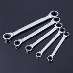 Set di chiavi a cricchetto professionali a doppia testa, 5 PCS/Set