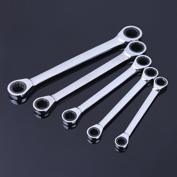 Set di chiavi a cricchetto professionali a doppia testa, 5 PCS/Set