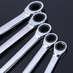 Set di chiavi a cricchetto professionali a doppia testa, 5 PCS/Set