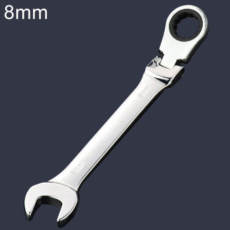 Chiave angolata a cricchetto con apertura a doppio uso da 8 mm, lunghezza: 13,8 cm, 8mm