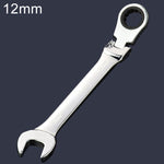 Chiave angolare a cricchetto con apertura a duplice uso da 12 mm, lunghezza: 16,5 cm, 12mm