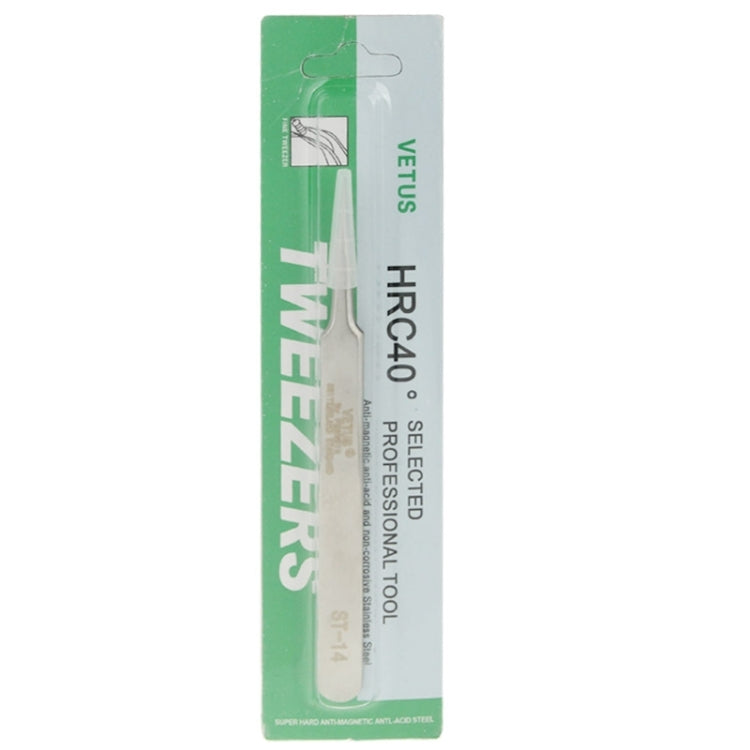 VETUS ST-14 Stainless Steel Tweezers, ST-14