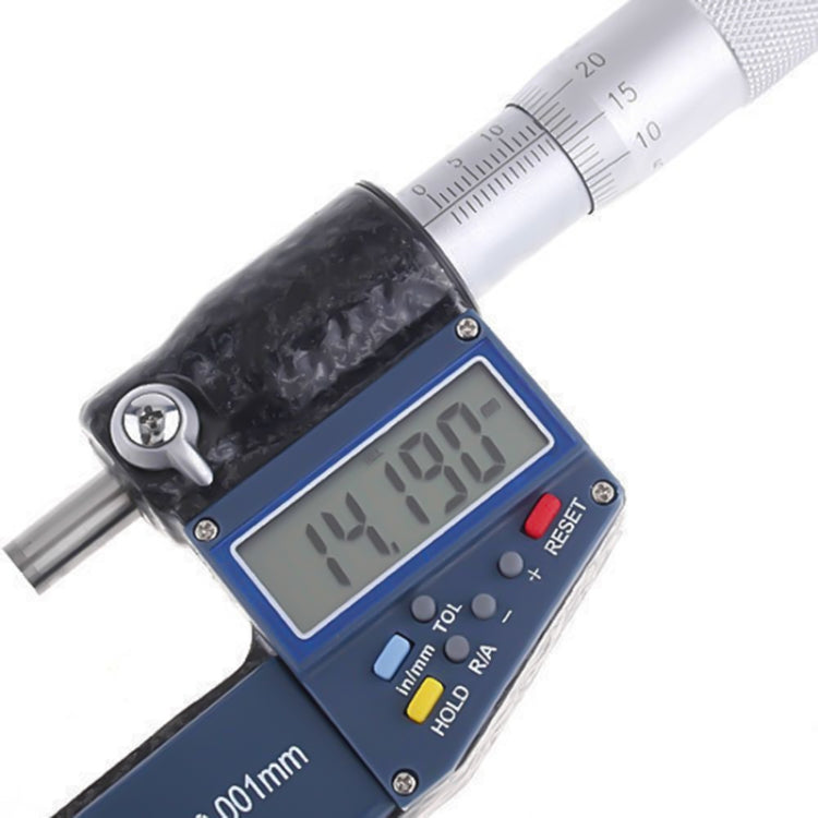 Micrometro digitale elettronico da 25 mm (1 pollice) (risoluzione 0,001 mm), 0-25 mm