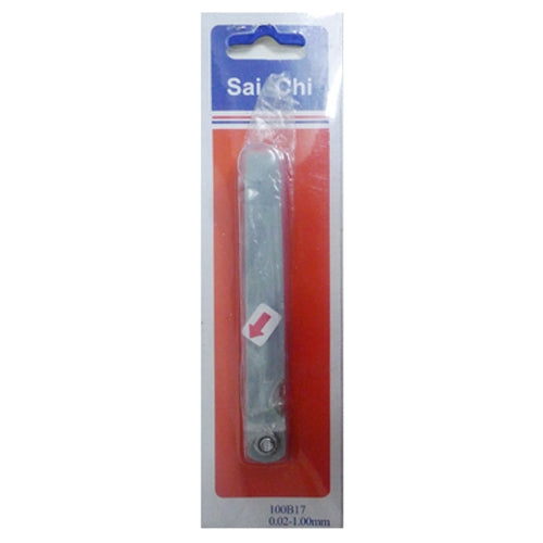 Strumento di misura per spessimetro di riempimento metrico con 17 lame di spessore da 0,02 a 1 mm, 0.02 to 1mm Measure Tool