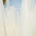 Pratica colla stick bianca trasparente a caldo da 10 pezzi, dimensioni: 270 x 7 mm, 270 x 7mm