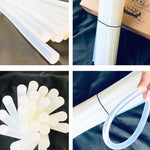 Pratica colla stick bianca trasparente a caldo da 10 pezzi, dimensioni: 270 x 7 mm, 270 x 7mm