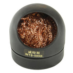 Pulitore per punte per saldatore (filo per pulizia punta + base), Soldering Iron Cleaner