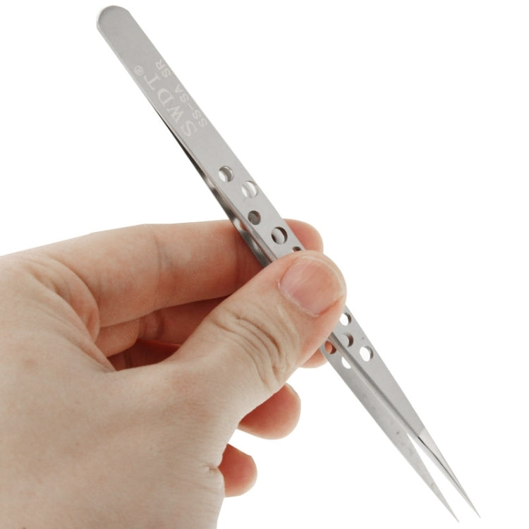 High hardness anti-magnetic and anti-acid steel straight tweezers, Straight Head