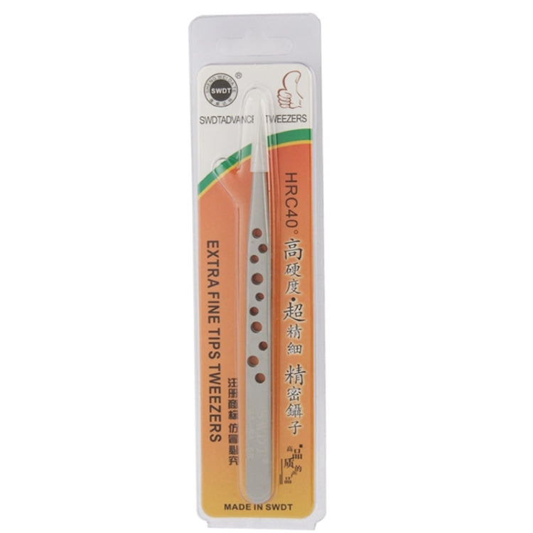 High hardness anti-magnetic and anti-acid steel straight tweezers, Straight Head