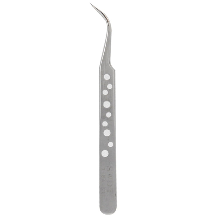 High hardness anti-acid anti-magnetic steel curved tweezers, Curved Head