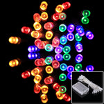 Per feste di Natale, 30 LED, luce RGB, flash a 2 modalità, alimentato a batteria, 3m 4-color RGB