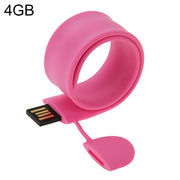 Bracciale in silicone Flash Disk USB con memoria da 4 GB, 4GB, 4GB (Orange), 4GB (Pink), 4GB (Purple)