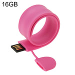 Bracciale in silicone Flash Disk USB con memoria da 16 GB, 16GB, 16GB (Orange), 16GB (Pink), 16GB (Purple)
