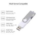 Disco flash USB 2.0 Twister da 16 GB (bianco), 16GB/White
