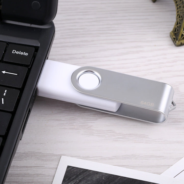Disco flash USB 2.0 Twister da 64 GB (bianco), 64GB/White