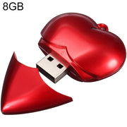 Disco flash USB stile cuore da 8 GB, 8GB