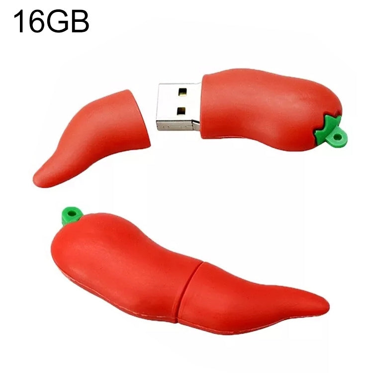 Disco flash USB da 16 GB a forma di peperoncino, 16GB