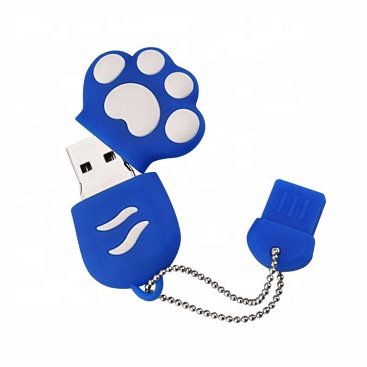 Disco flash USB 2.0 in silicone 2GB a forma di zampa