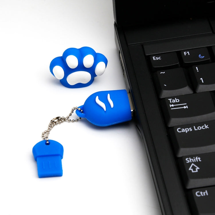 Disco flash USB 2.0 in silicone 2GB a forma di zampa