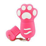Disco flash USB 2.0 in silicone 8 GB forma zampa orso