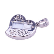 Disco flash USB per gioielli con diamanti a forma di cuore in argento, speciale per i regali di San Valentino, 2GB, 4GB, 8GB, 16GB, 32GB