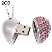 Disco flash USB per gioielli con diamanti a forma di cuore, speciale per i regali di San Valentino, 2GB, 4GB, 8GB, 16GB