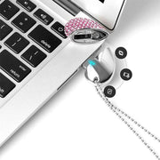 Disco flash USB per gioielli con diamanti a forma di cuore, speciale per i regali di San Valentino, 2GB, 4GB, 8GB, 16GB