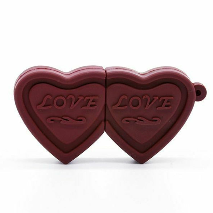 Disco flash USB da 4 GB stile Dual Hearts, 4GB, 16GB