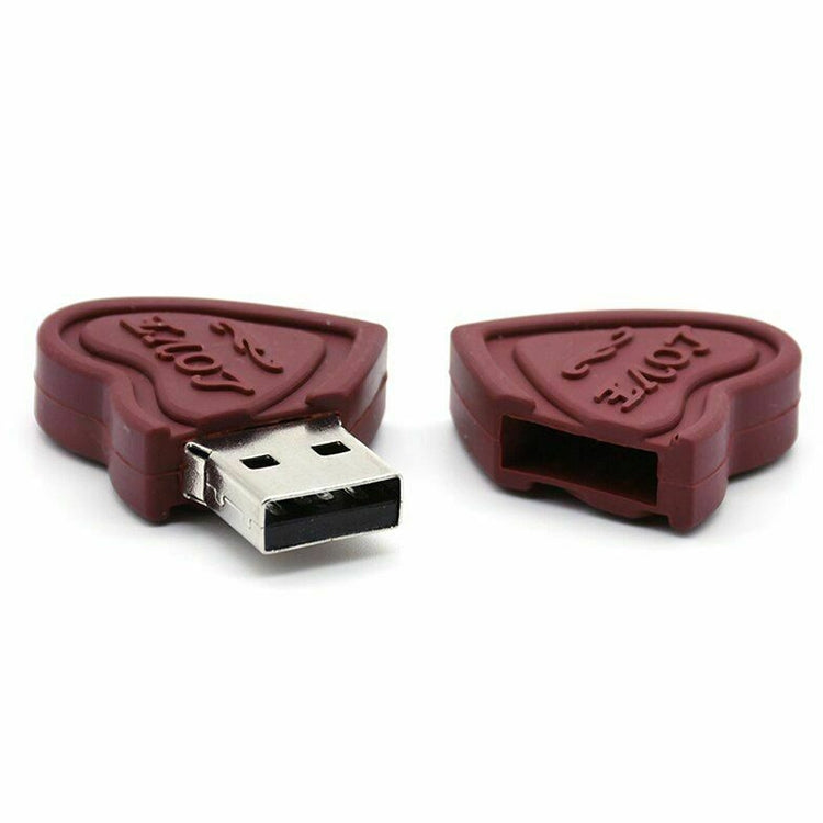 Disco flash USB da 4 GB stile Dual Hearts, 4GB, 16GB