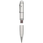 Disco flash USB stile penna laser 3 in 1, argento (2 GB), 2GB (Silver)