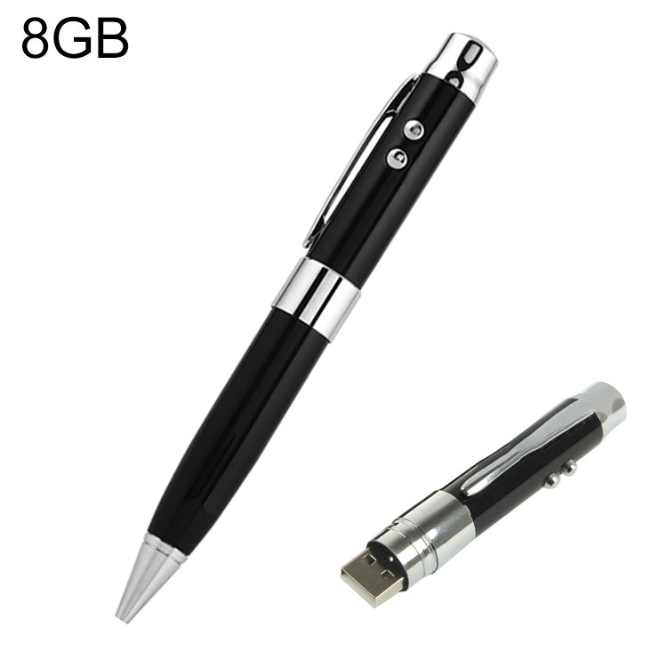 Disco flash USB stile penna laser 3 in 1, argento (16 GB), 2GB (Silver), 4GB (Silver), 8GB (Silver), 16GB (Silver), 2GB (Black), 4GB (Black), 8GB (Black), 16GB (Black)