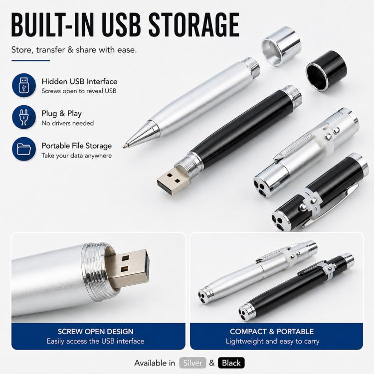 Disco flash USB 3 in 1 argento 16 GB