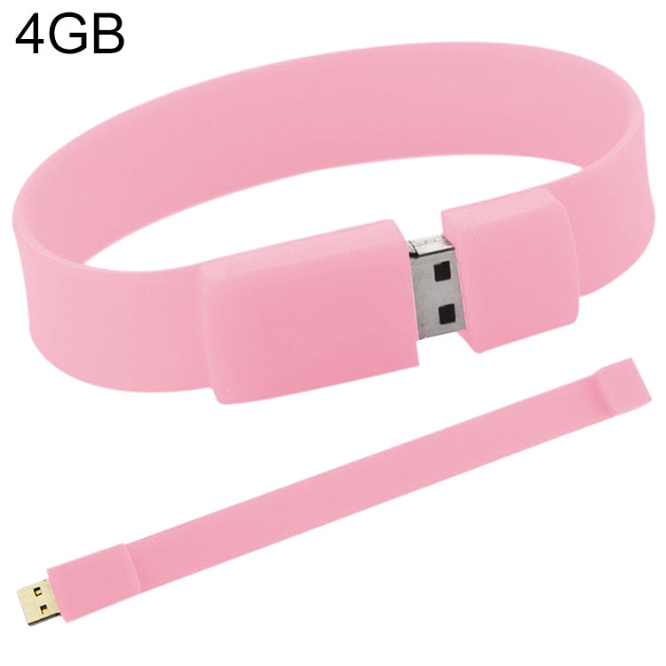 Disco flash USB 2.0 4 GB per braccialetti in silicone