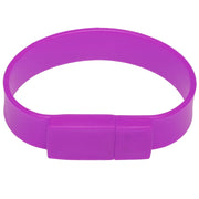 Disco flash USB 2.0 per braccialetti in silicone da 4 GB, 4GB (Purple)