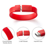 Disco flash USB 2.0 per braccialetti in silicone da 16 GB, 16GB