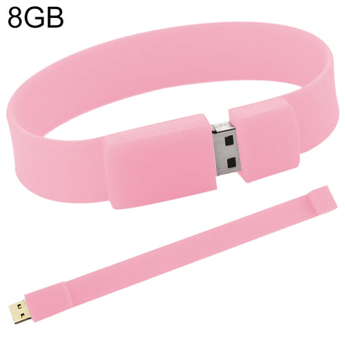 Disco flash USB 2.0 per braccialetti in silicone da 8 GB, 8GB