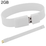 Disco flash USB 2.0 da 2 GB per braccialetti in silicone