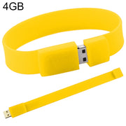 Disco flash USB 2.0 per braccialetti in silicone da 4 GB, 4GB