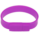 Disco flash USB 2.0 per braccialetti in silicone da 8 GB, 8GB (Purple)