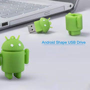 Disco flash USB stile robot Android da 4 GB (verde), 4GB