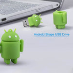 Disco flash USB stile robot Android da 8 GB (verde), 8GB