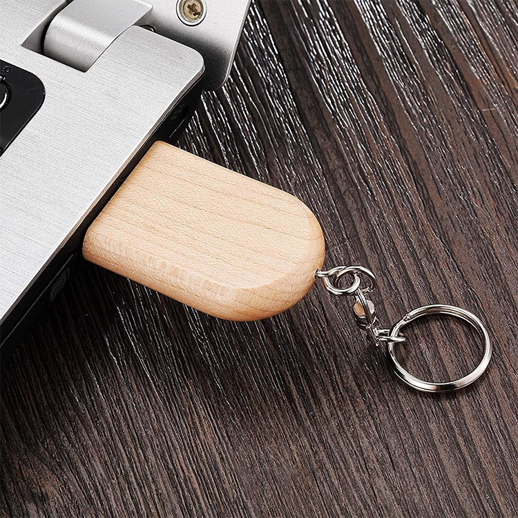 Disco flash USB in legno da 8 GB USB 2.0