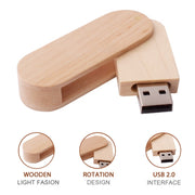 Disco flash USB in materiale legno da 8 GB, S-FD-1151A, S-FD-1151B, S-FD-1151C