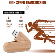 Disco flash USB in materiale legno da 8 GB, S-FD-1151A, S-FD-1151B, S-FD-1151C