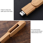 Disco flash USB in materiale legno da 8 GB, S-FD-1151A, S-FD-1151B, S-FD-1151C