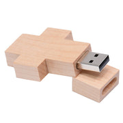 Disco flash USB stile croce di legno da 8 GB, 2GB, 4GB, 8GB