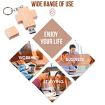 Disco flash USB stile croce di legno da 8 GB, 2GB, 4GB, 8GB