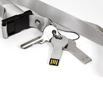 Disco flash USB 2.0 stile chiave in metallo argentato (32 GB) (argento), 32GB