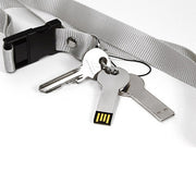 Disco flash USB 2.0 stile chiave in metallo argentato (32 GB) (argento), 32GB
