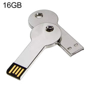 Disco flash USB 2.0 stile chiave in metallo argentato (16 GB) (argento), 16GB